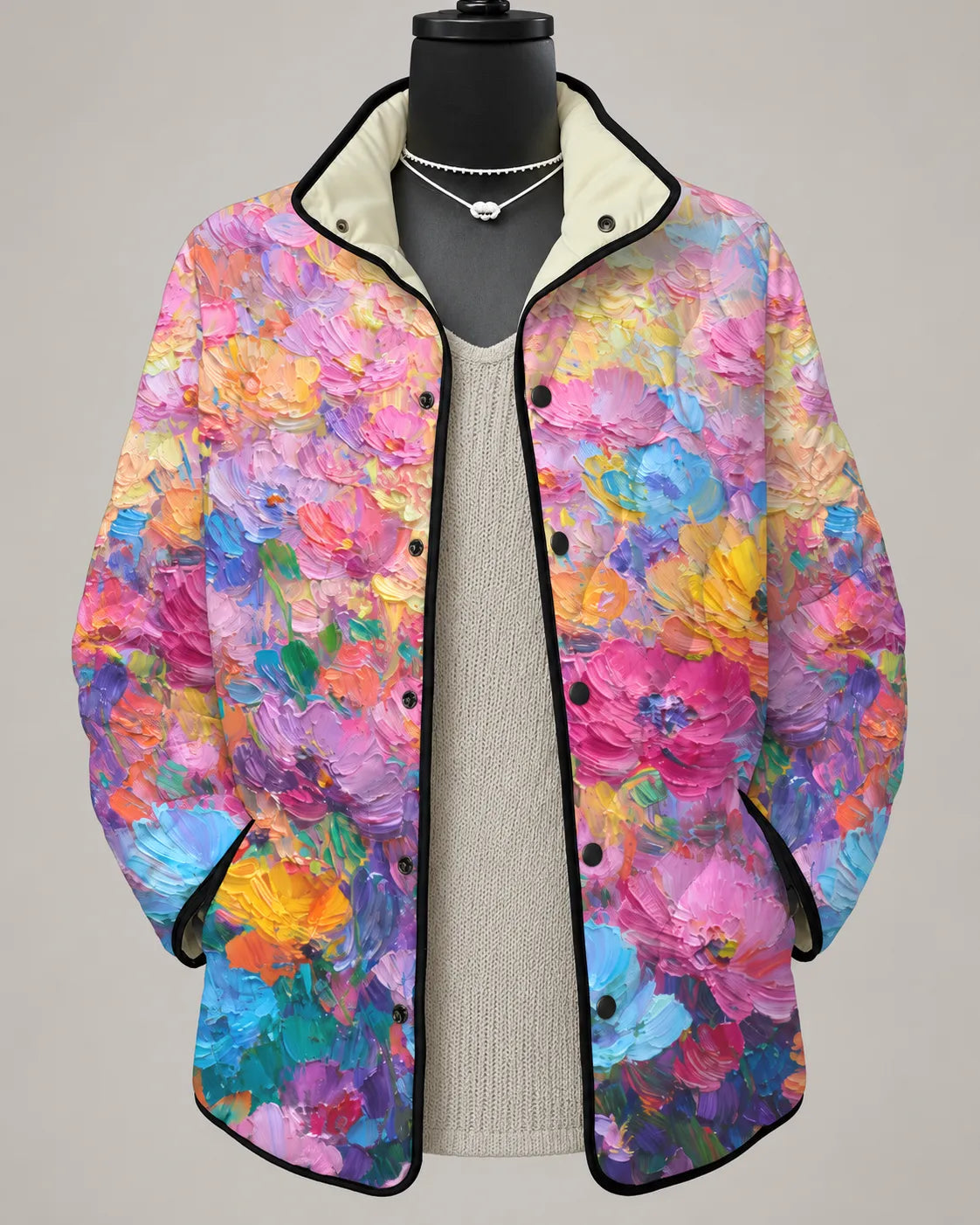 Rosalie | Strawberry Garden Patchwork Quilted Jacket