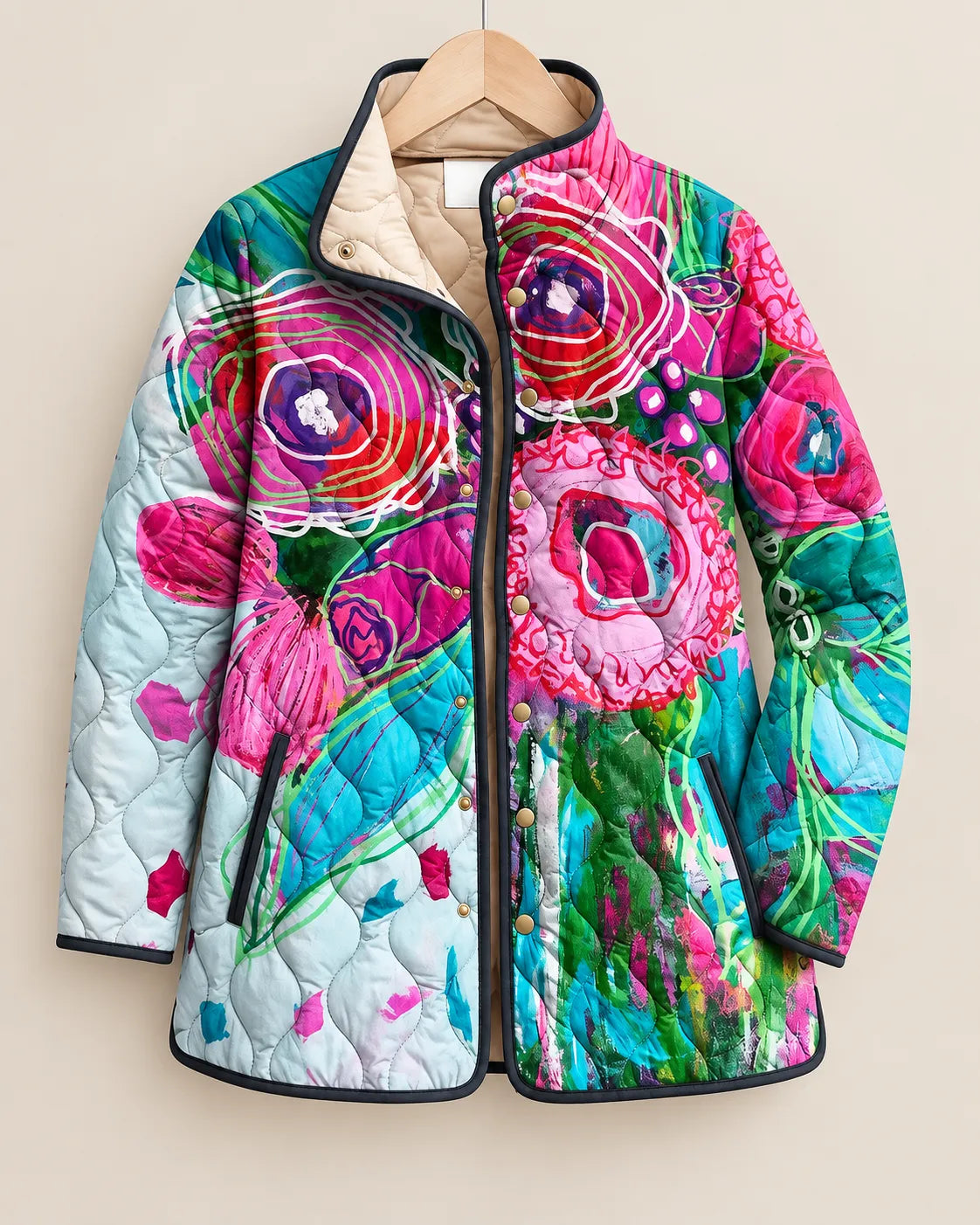 Rosalie Colorful Paisley Quilted Jacket