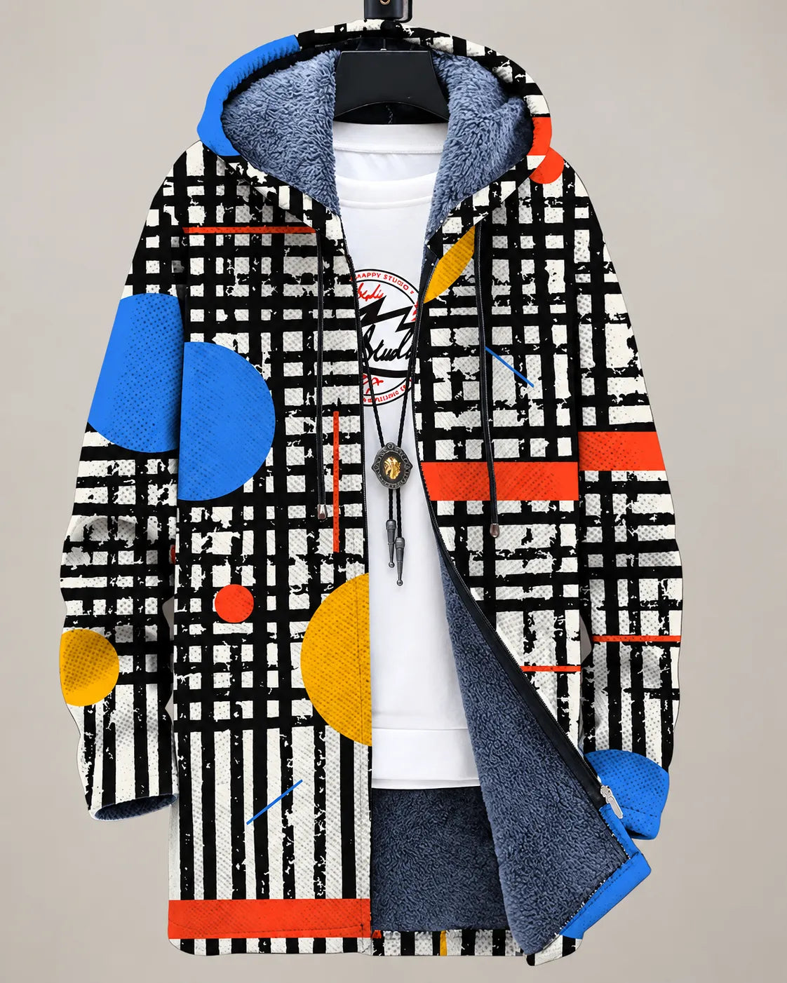 Celeste Modern Cats Hooded Jacket