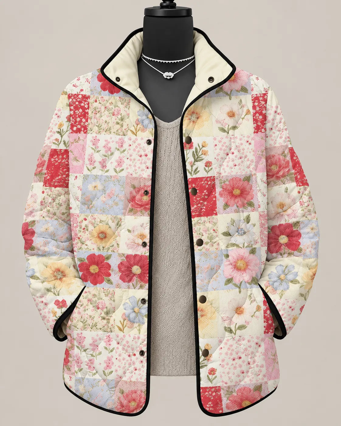 Rosalie Soft Garden Quilted Jacket