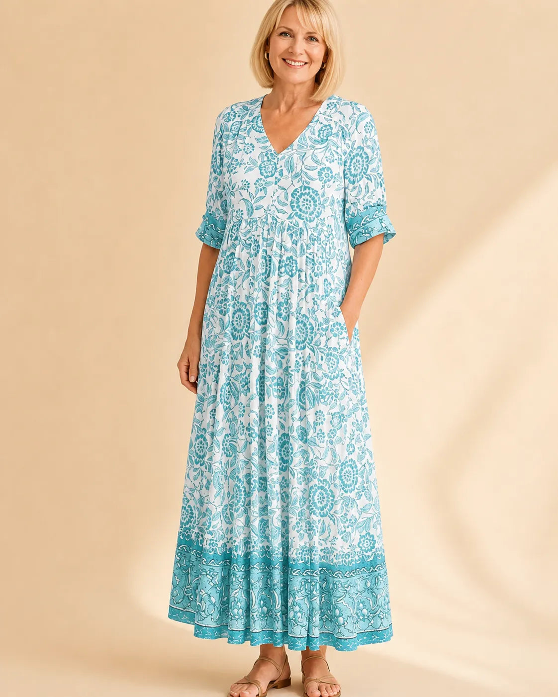Keisha | Graceful V-Neck Floral