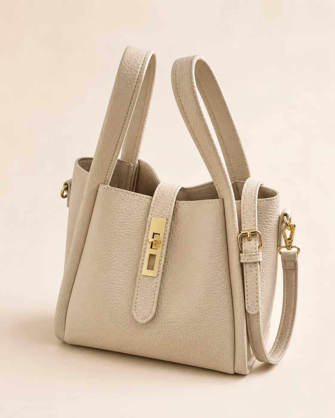 Isla | Pebbled Mini Tote Handbag