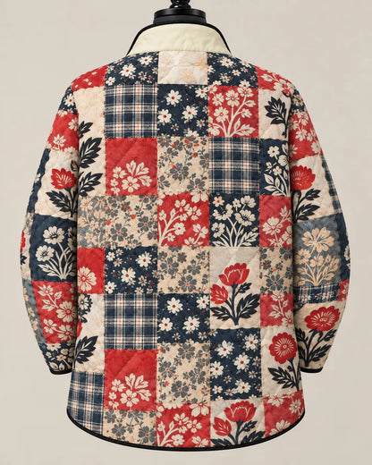 Adelaide | Heritage Floral Patchwork Quilted Jacket