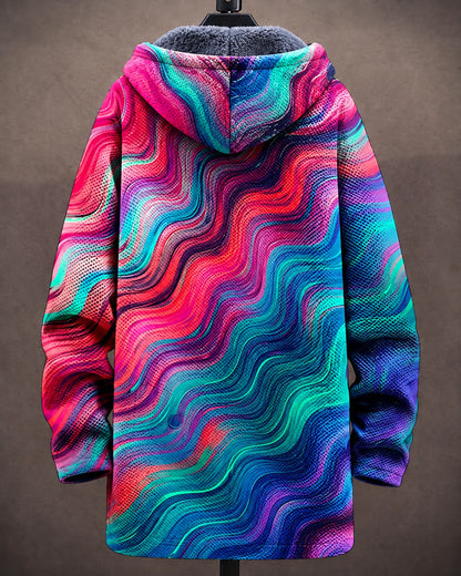 Serena Vibrant Wave Hooded Jacket