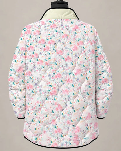 Eliana Soft Garden Floral Quilted Jacket