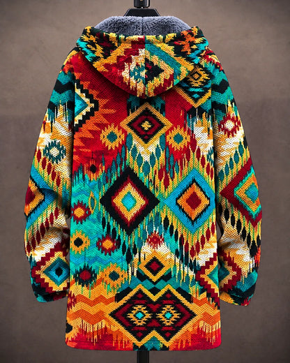 Paloma Vibrant Mosaic Hooded Jacket