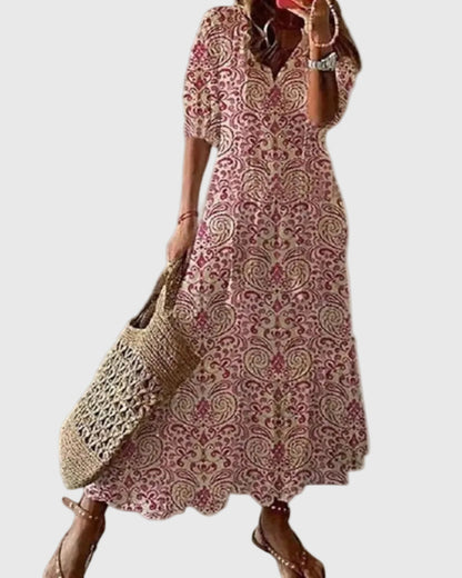 Amalia | Boho Vintage Summer Maxi Dress