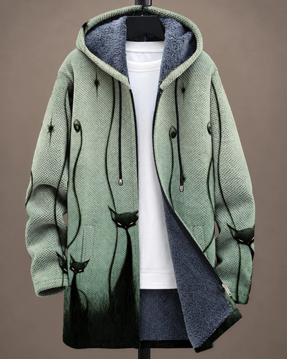 Celeste Midnight Botanical Hooded Jacket
