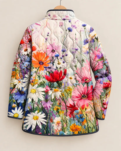 Rosalie Wildflower Garden Quilted Jacket