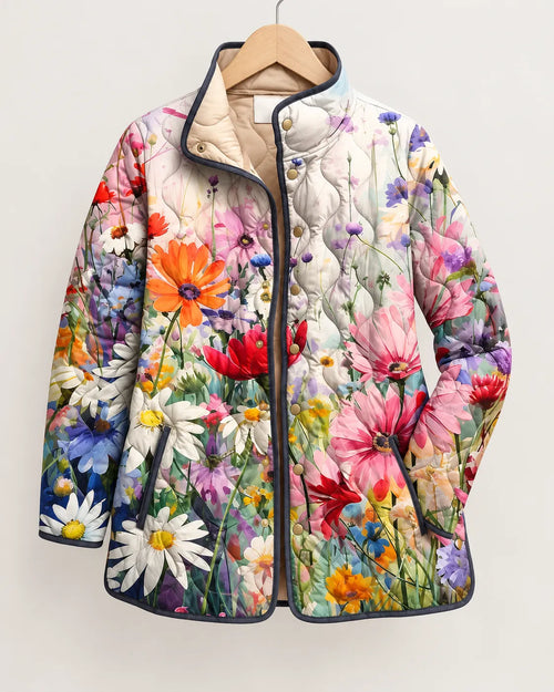 Rosalie Wildflower Garden Quilted Jacket