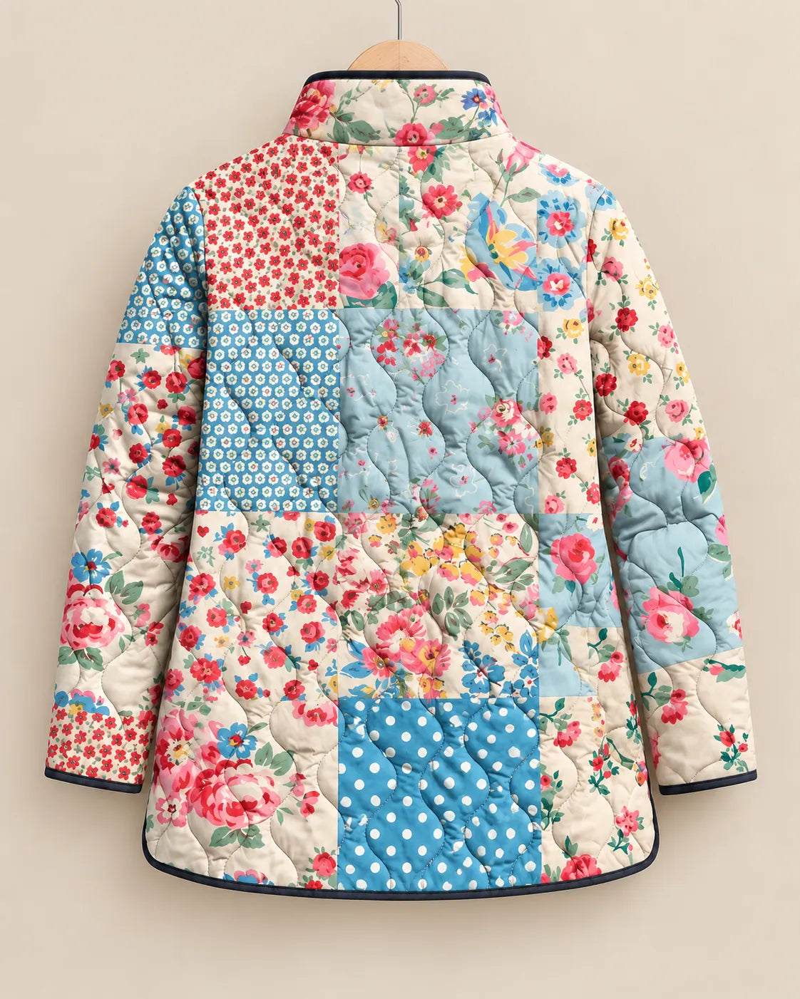 Elodie Patchwork Garden Quilted Jacket