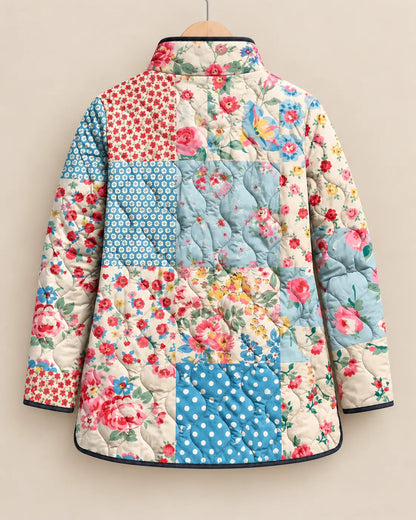 Elodie Patchwork Garden Quilted Jacket