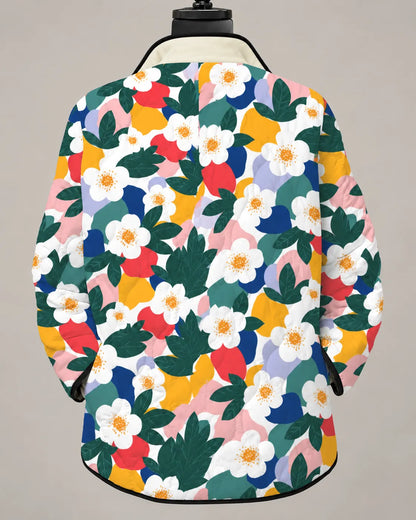 Eliana Modern Botanical Print Jacket