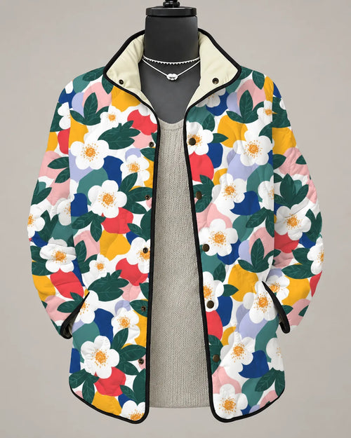 Eliana Modern Botanical Print Jacket