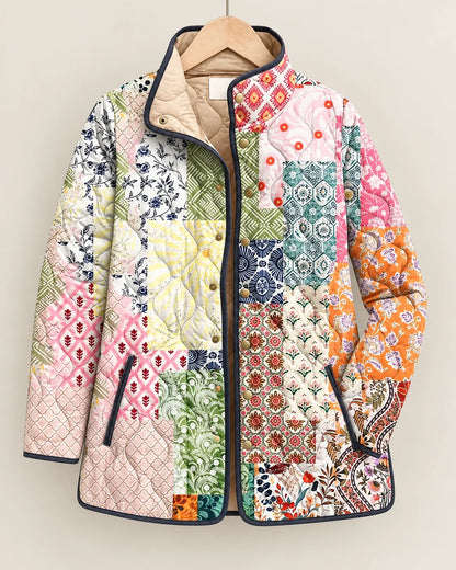 Eliana Heritage Patchwork Quilted Jacket