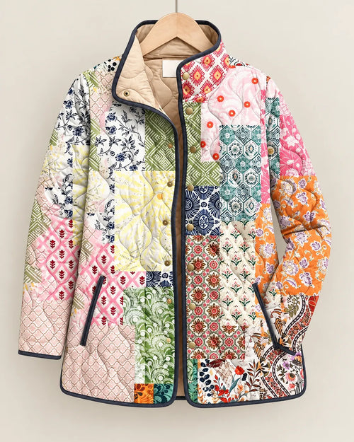 Eliana Heritage Patchwork Quilted Jacket