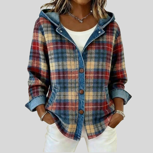 Hildred™ | Hooded Plaid Shacket