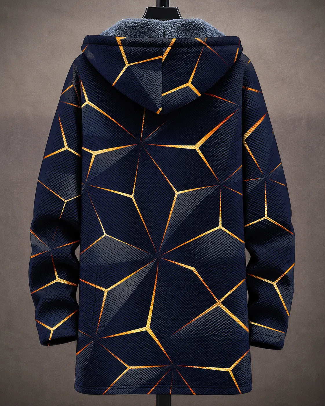Celestine Geometric Hooded Jacket