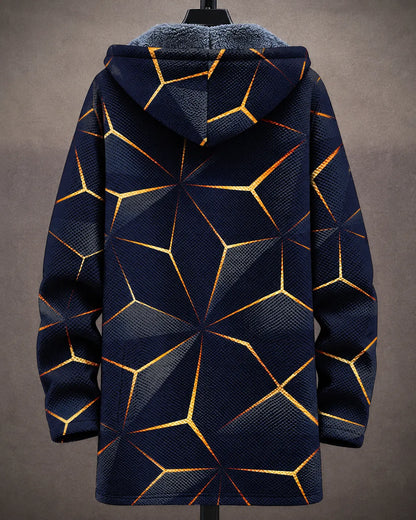 Celestine Geometric Hooded Jacket