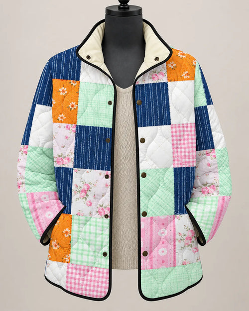 Mirelle | Colorful Patchwork Quilted Jacket