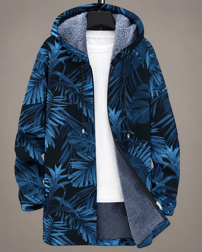 Celeste Midnight Botanical Hooded Jacket