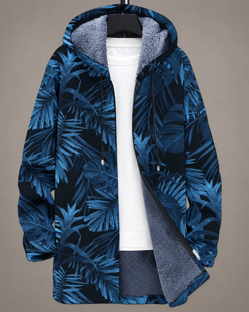 Celeste Midnight Botanical Hooded Jacket