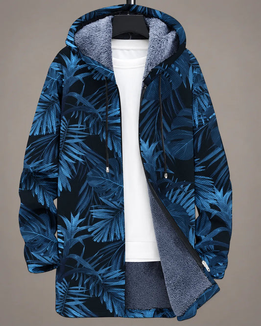 Celeste Midnight Botanical Hooded Jacket
