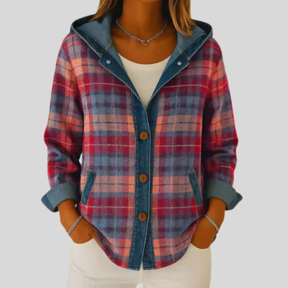 Hildred™ | Hooded Plaid Shacket