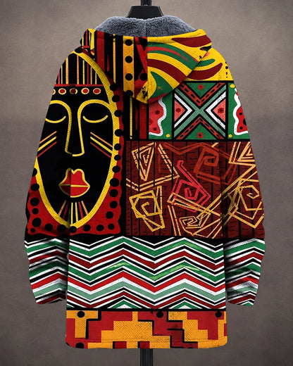 Amara Heritage Art-Print Hooded Jacket