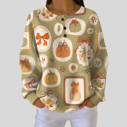 Tawnie™ | Bows And Pumpkins Sweatshirt