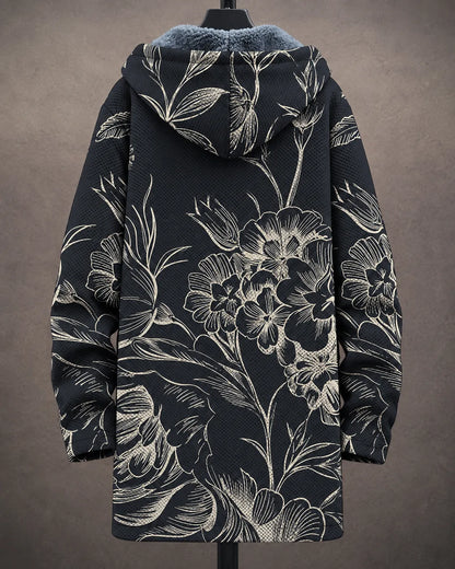 Rosalie Botanical Sketch Hooded Jacket