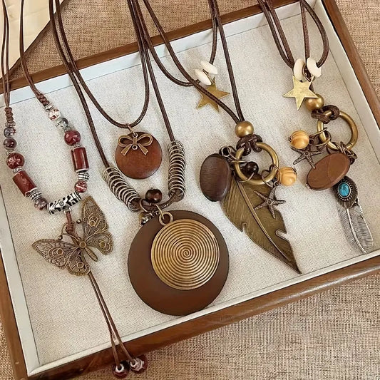 4pcs Boho Pendant Set