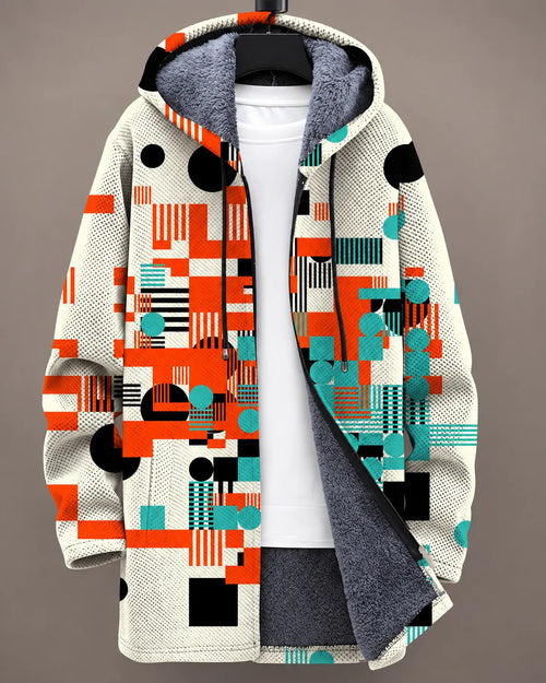 Eliana Modern Mosaic Hooded Jacket