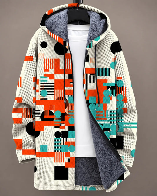 Eliana Modern Mosaic Hooded Jacket