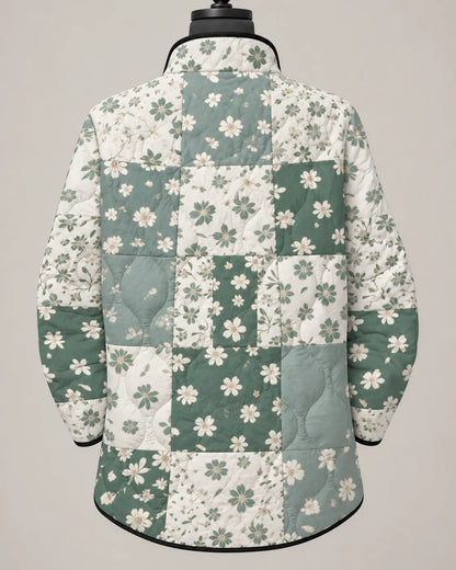 Elowen Meadow Patchwork Floral Quilted Jacket