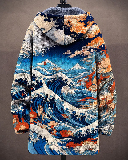 Celeste Ocean Art Hooded Jacket