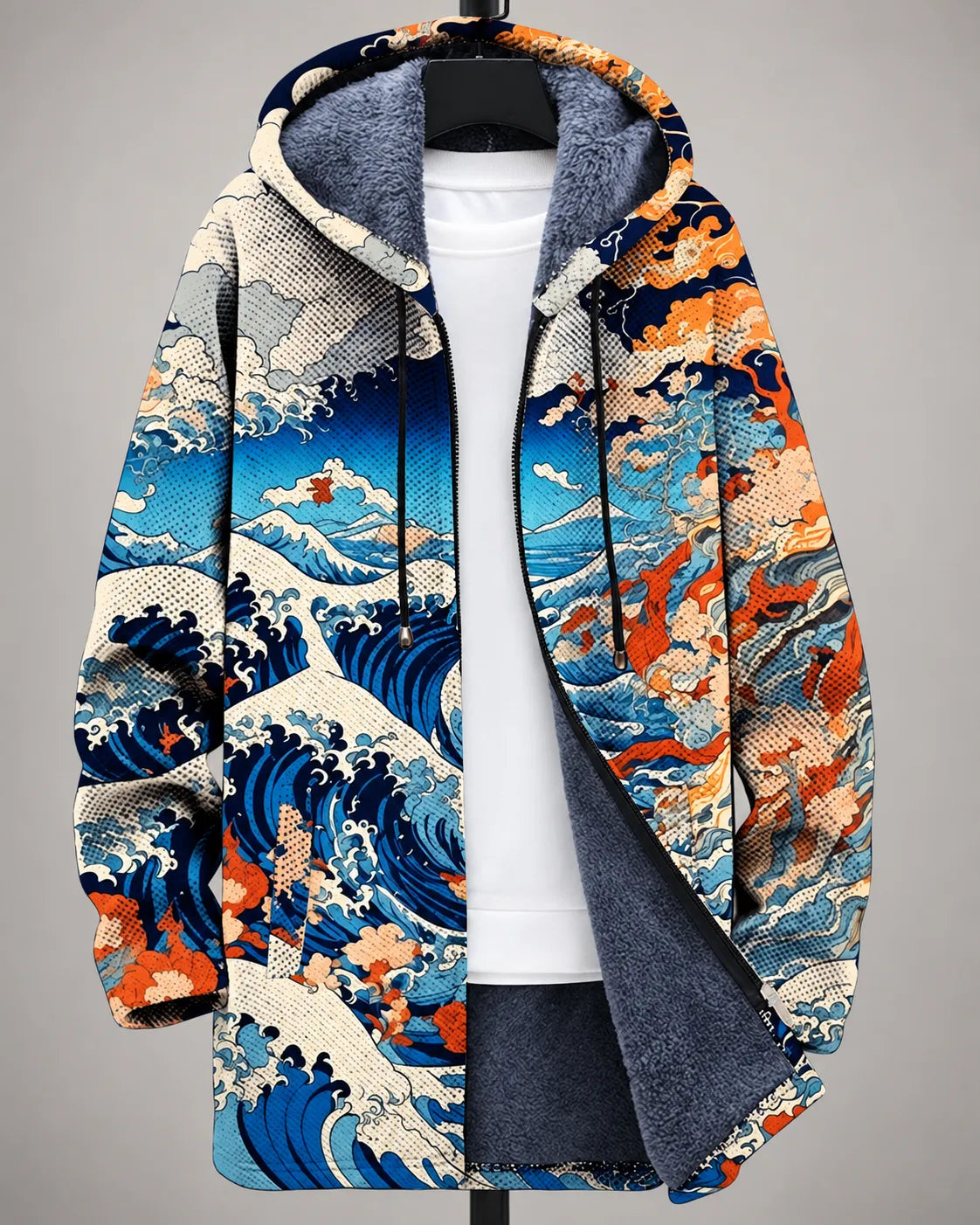 Celeste Ocean Art Hooded Jacket
