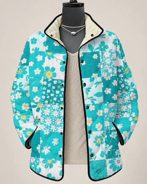 Liora Garden Patchwork Floral Quilted Jacket