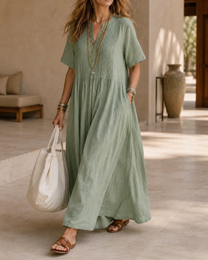Willow | Pintuck Relaxed Maxi Dress