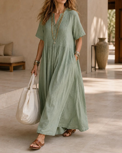 Willow | Pintuck Relaxed Maxi Dress
