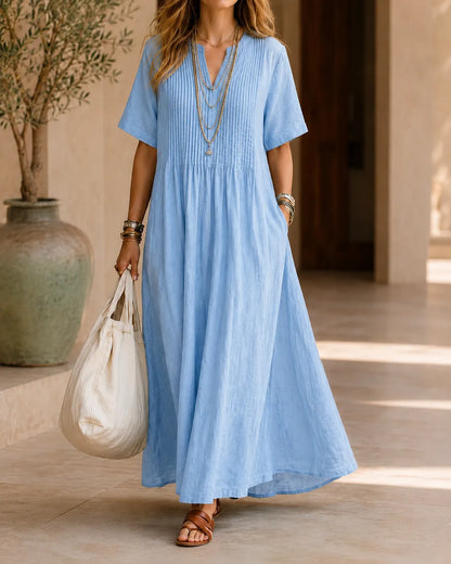 Willow | Pintuck Relaxed Maxi Dress