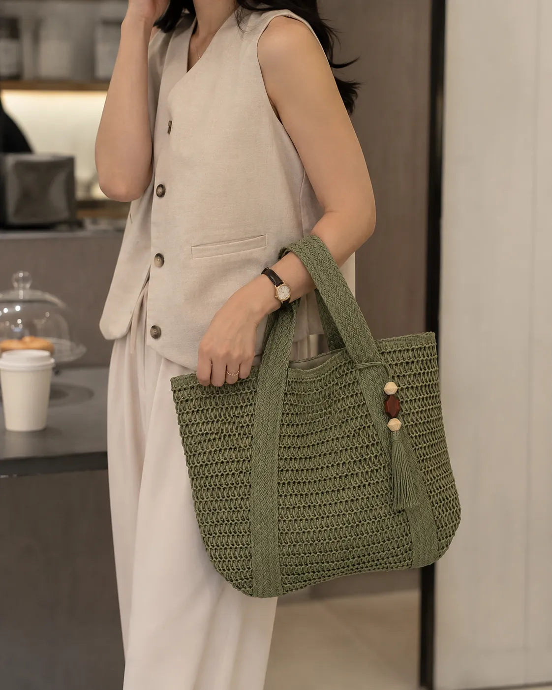 Marielle | Woven Everyday Tote Bag