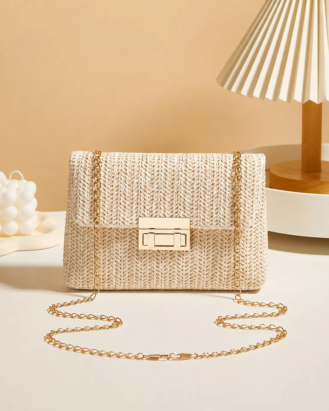 Amara | Woven Chain Shoulder Bag