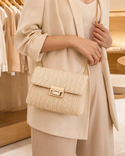 Amara | Woven Chain Shoulder Bag