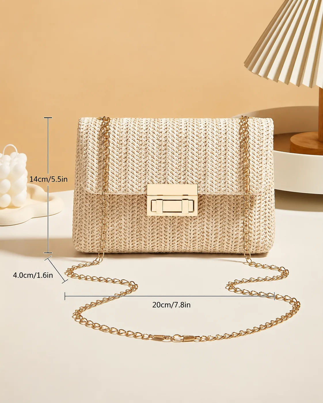 Amara | Woven Chain Shoulder Bag