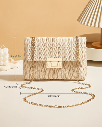 Amara | Woven Chain Shoulder Bag