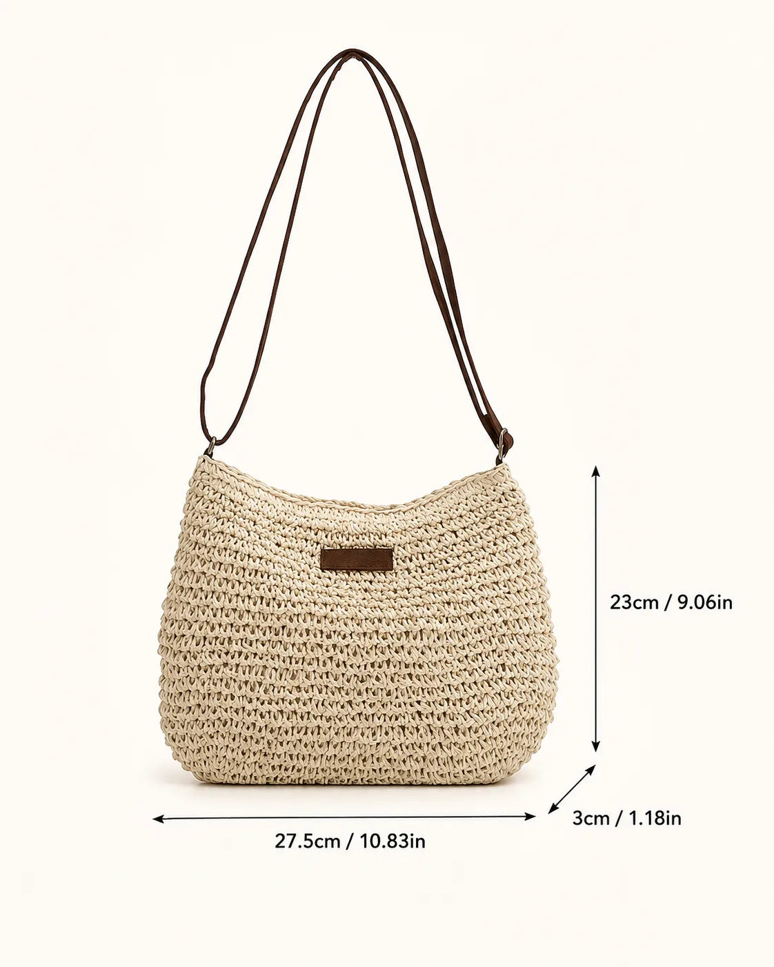 Elena | Woven Hobo Shoulder Bag