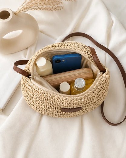Elena | Woven Hobo Shoulder Bag