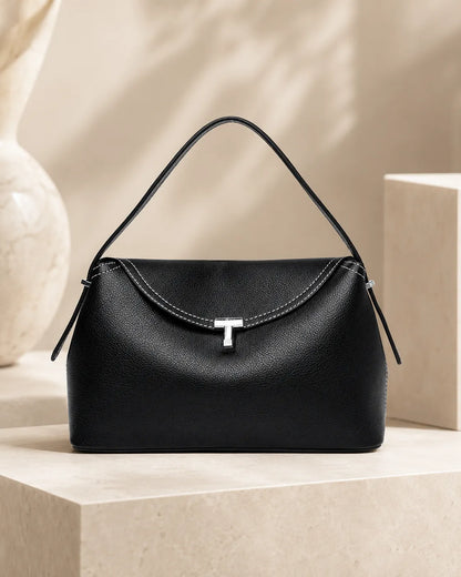 Elise | Curved Flap Shoulder Handbag