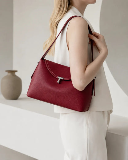 Elise | Curved Flap Shoulder Handbag